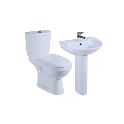 Pedestal Wash Basin & Toilet Set